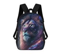 sinyumoney Mochila De 17 Pulgadas Cosmic Lion Art Print-17, Mochila Escolar Impresa En 3D, Bolsa Para El Almuerzo Escolar, Mochila De Viaje, Mochila Para Amigos Para Niñas Y Niños.