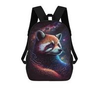 sinyumoney Mochila De 17 Pulgadas Cosmic Red Panda Art Print-6, Mochila Escolar Impresa En 3D, Bolsa Para El Almuerzo Escolar, Mochila De Viaje, Mochila Para Amigos Para Niñas Y Niños.
