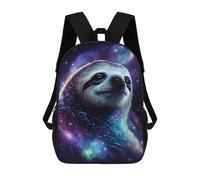 sinyumoney Mochila De 17 Pulgadas Cosmic Sloth Portrait Print-2, Mochila Escolar Impresa En 3D, Bolsa Para El Almuerzo Escolar, Mochila De Viaje, Mochila Para Amigos Para Niñas Y Niños.