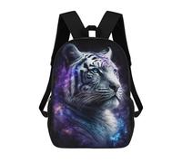 sinyumoney Mochila De 17 Pulgadas Cosmic Tiger Portrait Print, Mochila Escolar Impresa En 3D, Bolsa Para El Almuerzo Escolar, Mochila De Viaje, Mochila Para Amigos Para Niñas Y Niños.
