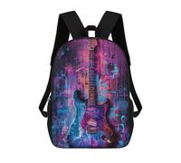 sinyumoney Mochila De 17 Pulgadas Electric Guitar Abstract Art, Mochila Escolar Impresa En 3D, Bolsa Para El Almuerzo Escolar, Mochila De Viaje, Mochila Para Amigos Para Niñas Y Niños.