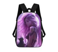 sinyumoney Mochila De 17 Pulgadas Enchanted Angelic Fantasy Artwork, Mochila Escolar Impresa En 3D, Bolsa Para El Almuerzo Escolar, Mochila De Viaje, Mochila Para Amigos Para Niñas Y Niños.
