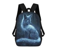 sinyumoney Mochila De 17 Pulgadas Enchanted Glowing Fox -1, Mochila Escolar Impresa En 3D, Bolsa Para El Almuerzo Escolar, Mochila De Viaje, Mochila Para Amigos Para Niñas Y Niños.