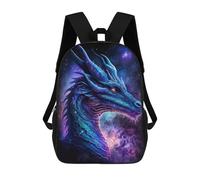 sinyumoney Mochila De 17 Pulgadas Galactic Dragon Art Print -8, Mochila Escolar Impresa En 3D, Bolsa Para El Almuerzo Escolar, Mochila De Viaje, Mochila Para Amigos Para Niñas Y Niños.