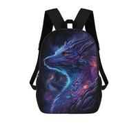 sinyumoney Mochila De 17 Pulgadas Galactic Dragon Portrait -1, Mochila Escolar Impresa En 3D, Bolsa Para El Almuerzo Escolar, Mochila De Viaje, Mochila Para Amigos Para Niñas Y Niños.