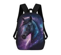 sinyumoney Mochila De 17 Pulgadas Galactic Horse Art Print-15, Mochila Escolar Impresa En 3D, Bolsa Para El Almuerzo Escolar, Mochila De Viaje, Mochila Para Amigos Para Niñas Y Niños.