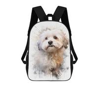 sinyumoney Mochila De 17 Pulgadas Havanese Dog, Mochila Escolar Impresa En 3D, Bolsa Para El Almuerzo Escolar, Mochila De Viaje, Mochila Para Amigos Para Niñas Y Niños.