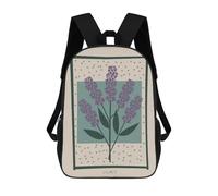 sinyumoney Mochila De 17 Pulgadas Lilac Flower Mid Century, Mochila Escolar Impresa En 3D, Bolsa Para El Almuerzo Escolar, Mochila De Viaje, Mochila Para Amigos Para Niñas Y Niños.