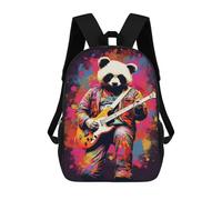 sinyumoney Mochila De 17 Pulgadas Panda Playing Guitar Art Print, Mochila Escolar Impresa En 3D, Bolsa Para El Almuerzo Escolar, Mochila De Viaje, Mochila Para Amigos Para Niñas Y Niños.