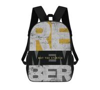 sinyumoney Mochila De 17 Pulgadas Remember Why You Started, Mochila Escolar Impresa En 3D, Bolsa Para El Almuerzo Escolar, Mochila De Viaje, Mochila Para Amigos Para Niñas Y Niños.