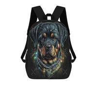 sinyumoney Mochila De 17 Pulgadas Rottweiler Dog Art Print, Mochila Escolar Impresa En 3D, Bolsa Para El Almuerzo Escolar, Mochila De Viaje, Mochila Para Amigos Para Niñas Y Niños.