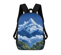 sinyumoney Mochila De 17 Pulgadas Snowy Mountain Peak, Mochila Escolar Impresa En 3D, Bolsa Para El Almuerzo Escolar, Mochila De Viaje, Mochila Para Amigos Para Niñas Y Niños.