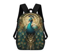 sinyumoney Mochila De 17 Pulgadas Steampunk Peacock Art Print, Mochila Escolar Impresa En 3D, Bolsa Para El Almuerzo Escolar, Mochila De Viaje, Mochila Para Amigos Para Niñas Y Niños.