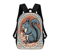 sinyumoney Mochila De 17 Pulgadas Stylized Squirrel Portrait, Mochila Escolar Impresa En 3D, Bolsa Para El Almuerzo Escolar, Mochila De Viaje, Mochila Para Amigos Para Niñas Y Niños.