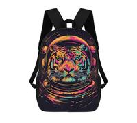 sinyumoney Mochila De 17 Pulgadas Tiger Astronaut Space Art Print, Mochila Escolar Impresa En 3D, Bolsa Para El Almuerzo Escolar, Mochila De Viaje, Mochila Para Amigos Para Niñas Y Niños.