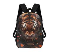 sinyumoney Mochila De 17 Pulgadas Tiger Roar Power Wildlife, Mochila Escolar Impresa En 3D, Bolsa Para El Almuerzo Escolar, Mochila De Viaje, Mochila Para Amigos Para Niñas Y Niños.