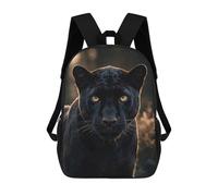 sinyumoney Mochila De 17 Pulgadas Wild Black Panther Portrait, Mochila Escolar Impresa En 3D, Bolsa Para El Almuerzo Escolar, Mochila De Viaje, Mochila Para Amigos Para Niñas Y Niños.
