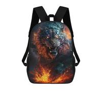 sinyumoney Mochila De 17 Pulgadas Wild Tiger Roar, Mochila Escolar Impresa En 3D, Bolsa Para El Almuerzo Escolar, Mochila De Viaje, Mochila Para Amigos Para Niñas Y Niños.