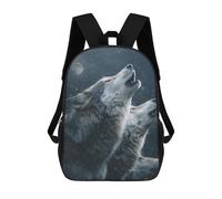 sinyumoney Mochila De 17 Pulgadas Winter Wolf Howling, Mochila Escolar Impresa En 3D, Bolsa Para El Almuerzo Escolar, Mochila De Viaje, Mochila Para Amigos Para Niñas Y Niños.
