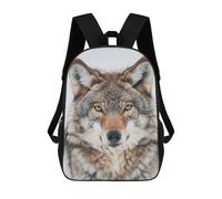 sinyumoney Mochila De 17 Pulgadas Wolf Face, Mochila Escolar Impresa En 3D, Bolsa Para El Almuerzo Escolar, Mochila De Viaje, Mochila Para Amigos Para Niñas Y Niños.