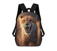 sinyumoney Mochila De Moda Impresa En 3D Para Niños Angry Cheetah Mochila Escolar Para Niños Y Niñas, Mochilas Escolares Para Primaria, Mochilas Para Adolescentes 17inch