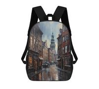 sinyumoney Mochila De Moda Impresa En 3D Para Niños Copenhagen Art Denmark Mochila Escolar Para Niños Y Niñas, Mochilas Escolares Para Primaria, Mochilas Para Adolescentes 17inch