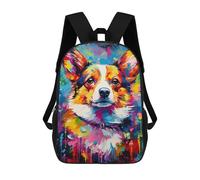 sinyumoney Mochila De Moda Impresa En 3D Para Niños Corgi Painting Mochila Escolar Para Niños Y Niñas, Mochilas Escolares Para Primaria, Mochilas Para Adolescentes 17inch