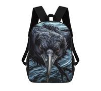 sinyumoney Mochila De Moda Impresa En 3D Para Niños Curious Raven Flying Mochila Escolar Para Niños Y Niñas, Mochilas Escolares Para Primaria, Mochilas Para Adolescentes 17inch