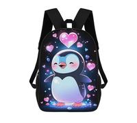 sinyumoney Mochila De Moda Impresa En 3D Para Niños Cute Penguin Lovers Mochila Escolar Para Niños Y Niñas, Mochilas Escolares Para Primaria, Mochilas Para Adolescentes 17inch