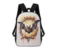sinyumoney Mochila De Moda Impresa En 3D Para Niños Elegant Bat in Watercolor Mochila Escolar Para Niños Y Niñas, Mochilas Escolares Para Primaria, Mochilas Para Adolescentes 17inch