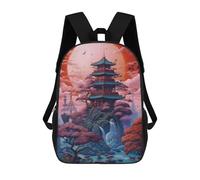 sinyumoney Mochila De Moda Impresa En 3D Para Niños Fantasy Moonlight Japan Mochila Escolar Para Niños Y Niñas, Mochilas Escolares Para Primaria, Mochilas Para Adolescentes 17inch