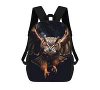 sinyumoney Mochila De Moda Impresa En 3D Para Niños Flying Owl at Night Mochila Escolar Para Niños Y Niñas, Mochilas Escolares Para Primaria, Mochilas Para Adolescentes 17inch
