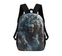 sinyumoney Mochila De Moda Impresa En 3D Para Niños Full Moon Werewolf Fury Mochila Escolar Para Niños Y Niñas, Mochilas Escolares Para Primaria, Mochilas Para Adolescentes 17inch