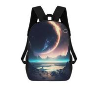 sinyumoney Mochila De Moda Impresa En 3D Para Niños Horizon of Universe Mochila Escolar Para Niños Y Niñas, Mochilas Escolares Para Primaria, Mochilas Para Adolescentes 17inch
