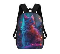 sinyumoney Mochila De Moda Impresa En 3D Para Niños Magical Cat Mochila Escolar Para Niños Y Niñas, Mochilas Escolares Para Primaria, Mochilas Para Adolescentes 17inch
