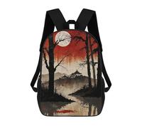 sinyumoney Mochila De Moda Impresa En 3D Para Niños Moonlit Serenity Mochila Escolar Para Niños Y Niñas, Mochilas Escolares Para Primaria, Mochilas Para Adolescentes 17inch