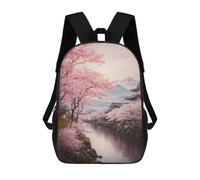 sinyumoney Mochila De Moda Impresa En 3D Para Niños Mount Fuji in Bloom Mochila Escolar Para Niños Y Niñas, Mochilas Escolares Para Primaria, Mochilas Para Adolescentes 17inch