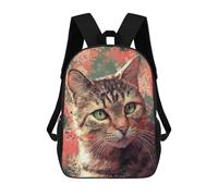 sinyumoney Mochila De Moda Impresa En 3D Para Niños Painted Tabby Cat Portrait Mochila Escolar Para Niños Y Niñas, Mochilas Escolares Para Primaria, Mochilas Para Adolescentes 17inch