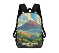 sinyumoney Mochila De Moda Impresa En 3D Para Niños Volcan Tenorio National Park Mochila Escolar Para Niños Y Niñas, Mochilas Escolares Para Primaria, Mochilas Para Adolescentes 17inch