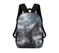 sinyumoney Mochila De Moda Impresa En 3D Para Niños White Heaven Dragon Mochila Escolar Para Niños Y Niñas, Mochilas Escolares Para Primaria, Mochilas Para Adolescentes 17inch