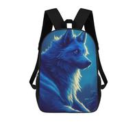 sinyumoney Mochila De Moda Impresa En 3D Para Niños Winter Wolf Mochila Escolar Para Niños Y Niñas, Mochilas Escolares Para Primaria, Mochilas Para Adolescentes 17inch