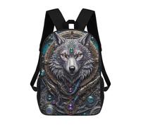 sinyumoney Mochila De Moda Impresa En 3D Para Niños Wolf Engine Portrait Mochila Escolar Para Niños Y Niñas, Mochilas Escolares Para Primaria, Mochilas Para Adolescentes 17inch