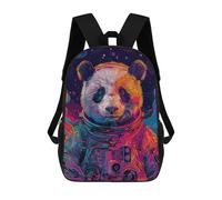 sinyumoney Mochila Escolar Astronaut Space Panda Impresa En 3D Con Bolsillos Grandes Para Niños, Mochilas Infantiles, Bolsas Para Libros, Mochila Escolar Para Niños 17inch