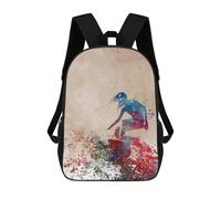 Sinyumoney Mochila Escolar Baloncesto Deporte Mochila Escolar Niño Impreso En 3D, Bolsa De Viaje De Tendencia, Bolsa De Escuela Niño, Surfer Sport Art, 17"