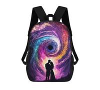 sinyumoney Mochila Escolar Black Hole Romance Impresa En 3D Para Libros, Mochilas De Moda, Mochilas De Gran Capacidad, Mochilas De Viaje Para Niños
