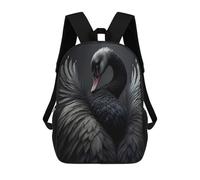 sinyumoney Mochila Escolar © Black Swan Wings by Wes And Dotty Weber Impresa En 3D Con Bolsillos Grandes Para Niños, Mochilas Infantiles, Bolsas Para Libros, Mochila Escolar Para Niños 17inch