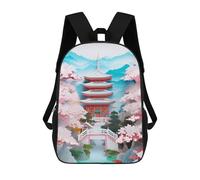 sinyumoney Mochila Escolar Cherry Blossoms Impresa En 3D Con Bolsillos Grandes Para Niños, Mochilas Infantiles, Bolsas Para Libros, Mochila Escolar Para Niños 17inch
