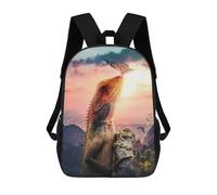 sinyumoney Mochila Escolar Climbing Lizard Impresa En 3D Con Bolsillos Grandes Para Niños, Mochilas Infantiles, Bolsas Para Libros, Mochila Escolar Para Niños 17inch