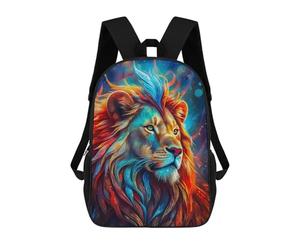 sinyumoney Mochila Escolar Close Up of Mystic Lion Impresa En 3D Para Libros, Mochilas De Moda, Mochilas De Gran Capacidad, Mochilas De Viaje Para Niños