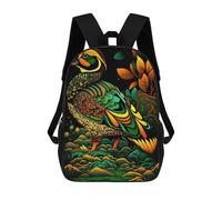 sinyumoney Mochila Escolar Colorful Duck Illustration Impresa En 3D Con Bolsillos Grandes Para Niños, Mochilas Infantiles, Bolsas Para Libros, Mochila Escolar Para Niños 17inch